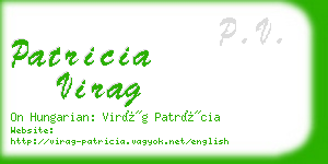 patricia virag business card